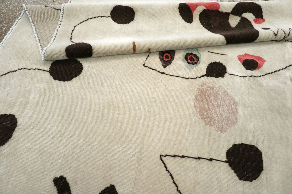 Mid-20th Century Turkish Art Deco Rug, No.30506 - Galerie Shabab