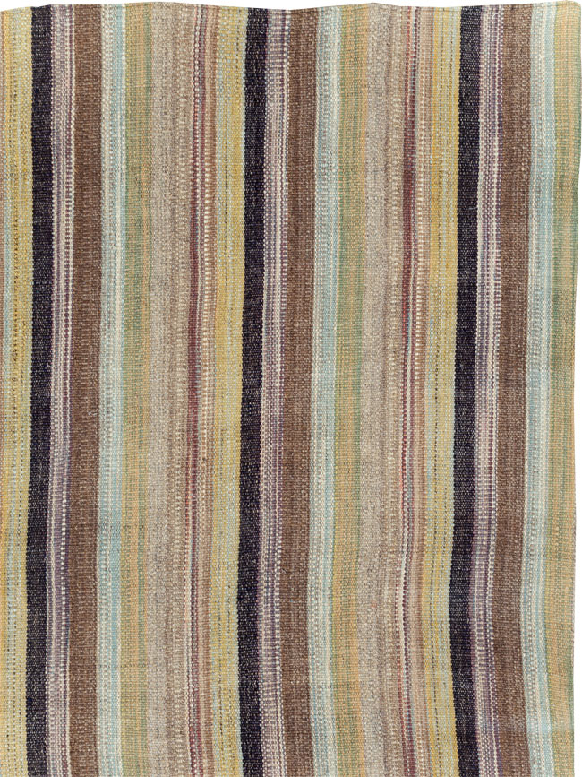 Modern Persian Flatweave Kilim Room Size Carpet, No.30513 - Galerie Shabab