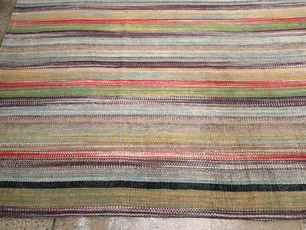 Large Contemporary Turkish Flatweave Kilim Carpet, No.30515 - Galerie Shabab