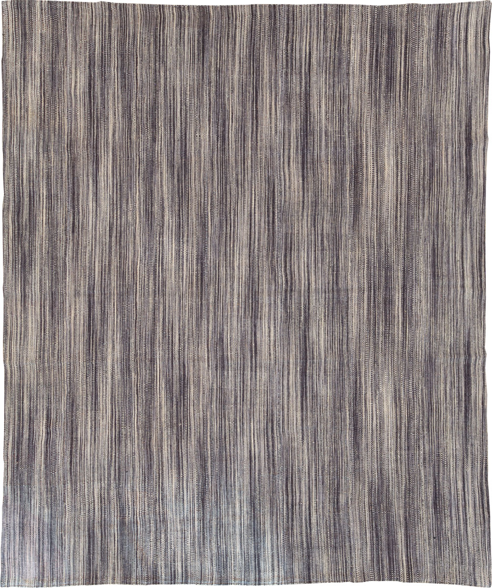Modern Turkish Flatweave Kilim Room Size Carpet, No.30518 - Galerie Shabab