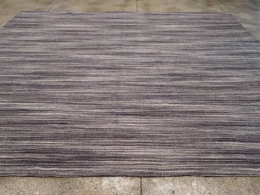 Modern Turkish Flatweave Kilim Room Size Carpet, No.30518 - Galerie Shabab