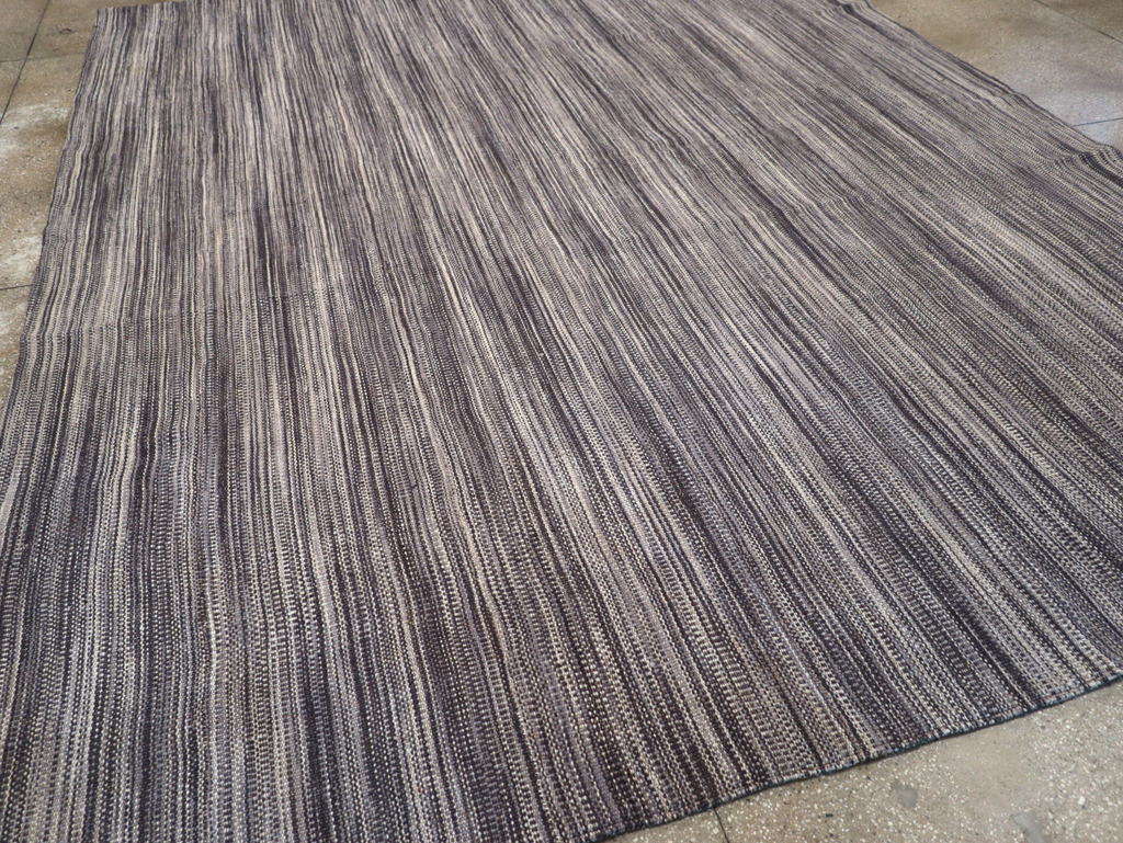 Modern Turkish Flatweave Kilim Room Size Carpet, No.30518 - Galerie Shabab