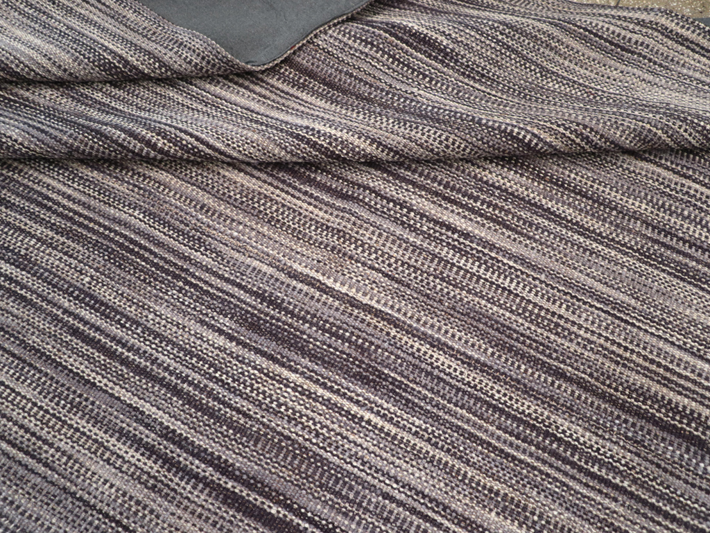 Modern Turkish Flatweave Kilim Room Size Carpet, No.30518 - Galerie Shabab