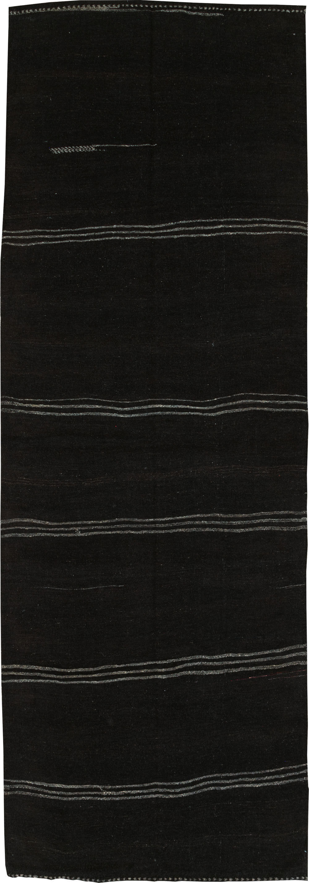 Vintage Turkish Flatweave Kilim Gallery Carpet, No.30534 - Galerie Shabab