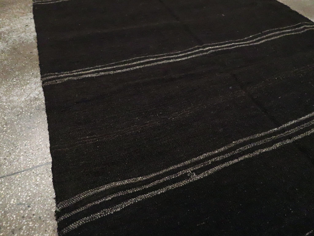 Vintage Turkish Flatweave Kilim Gallery Carpet, No.30534 - Galerie Shabab