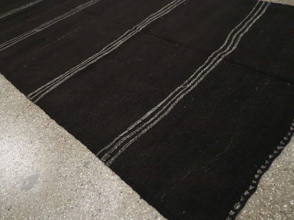 Vintage Turkish Flatweave Kilim Gallery Carpet, No.30534 - Galerie Shabab