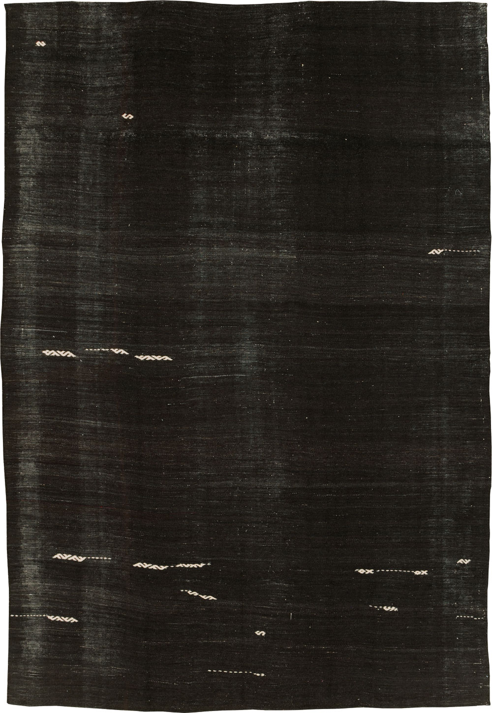 Vintage Turkish Flatweave Kilim Small Room Size Carpet, No.30535 - Galerie Shabab