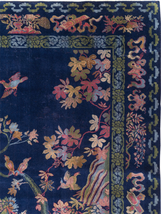 Chinese Peking Inspired English Axminster Room Size Carpet, No.30536 - Galerie Shabab