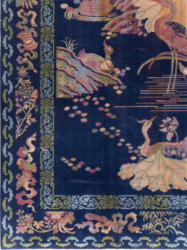 Chinese Peking Inspired English Axminster Room Size Carpet, No.30536 - Galerie Shabab