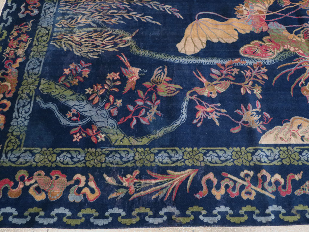 Chinese Peking Inspired English Axminster Room Size Carpet, No.30536 - Galerie Shabab