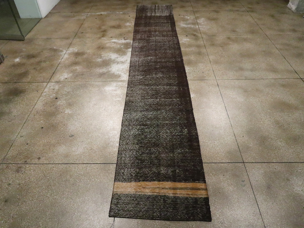 Vintage Turkish Flatweave Kilim Long Runner, No.30540 - Galerie Shabab
