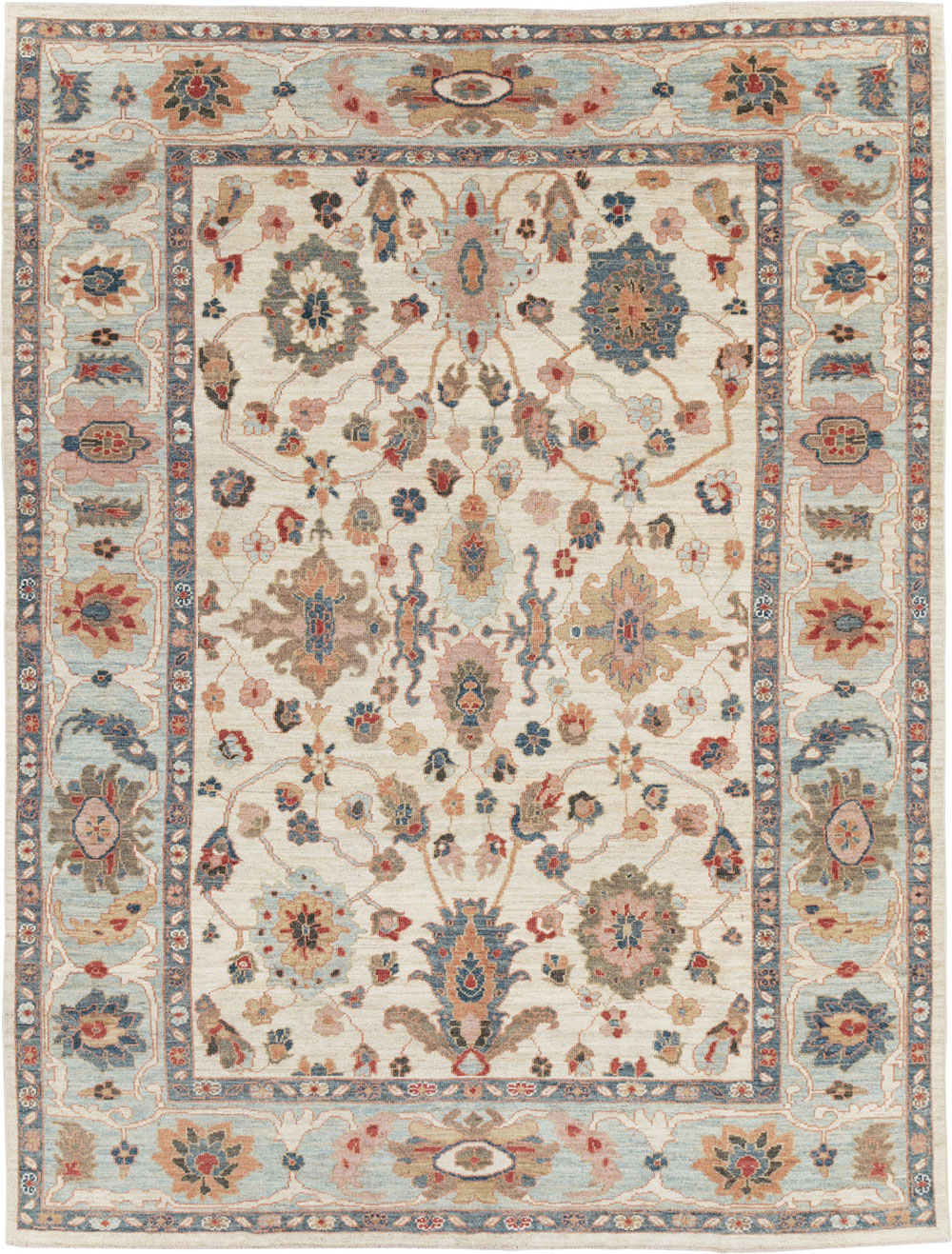 Modern Persian Sultanabad Small Room Size Carpet, No.30546 - Galerie Shabab