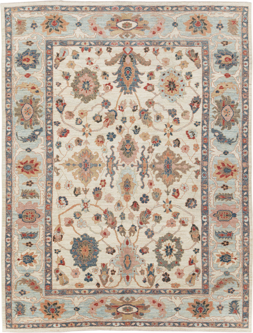 Modern Persian Sultanabad Small Room Size Carpet, No.30546 - Galerie Shabab