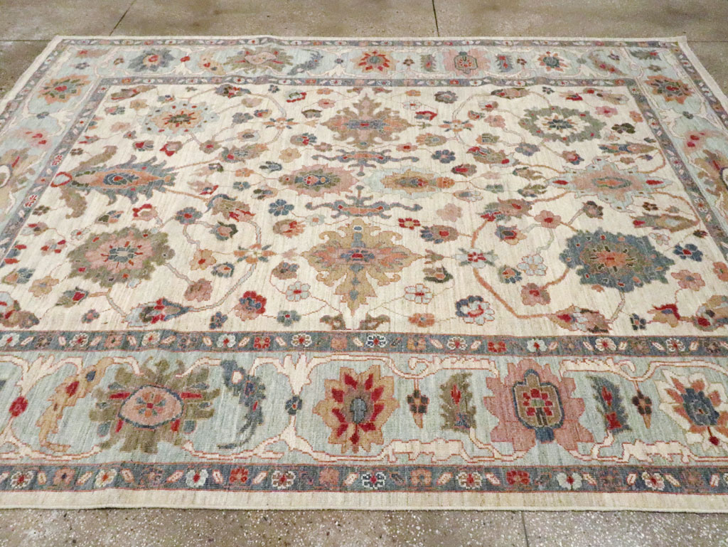 Modern Persian Sultanabad Small Room Size Carpet, No.30546 - Galerie Shabab