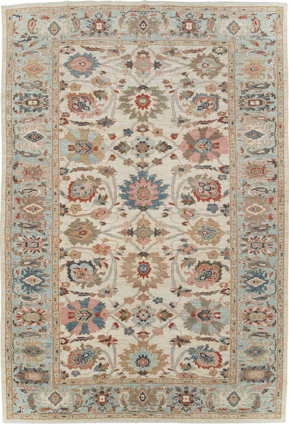 Modern Persian Sultanabad Room Size Carpet, No.30547 - Galerie Shabab