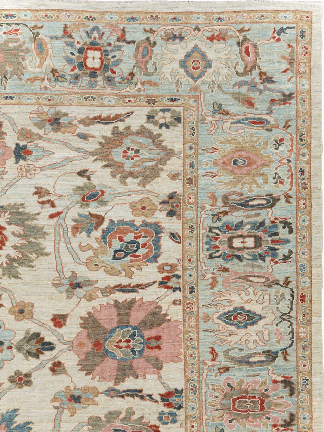 Modern Persian Sultanabad Room Size Carpet, No.30547 - Galerie Shabab