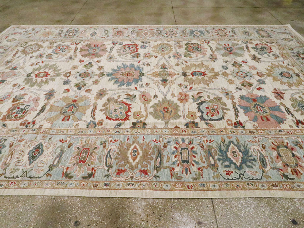 Modern Persian Sultanabad Room Size Carpet, No.30547 - Galerie Shabab