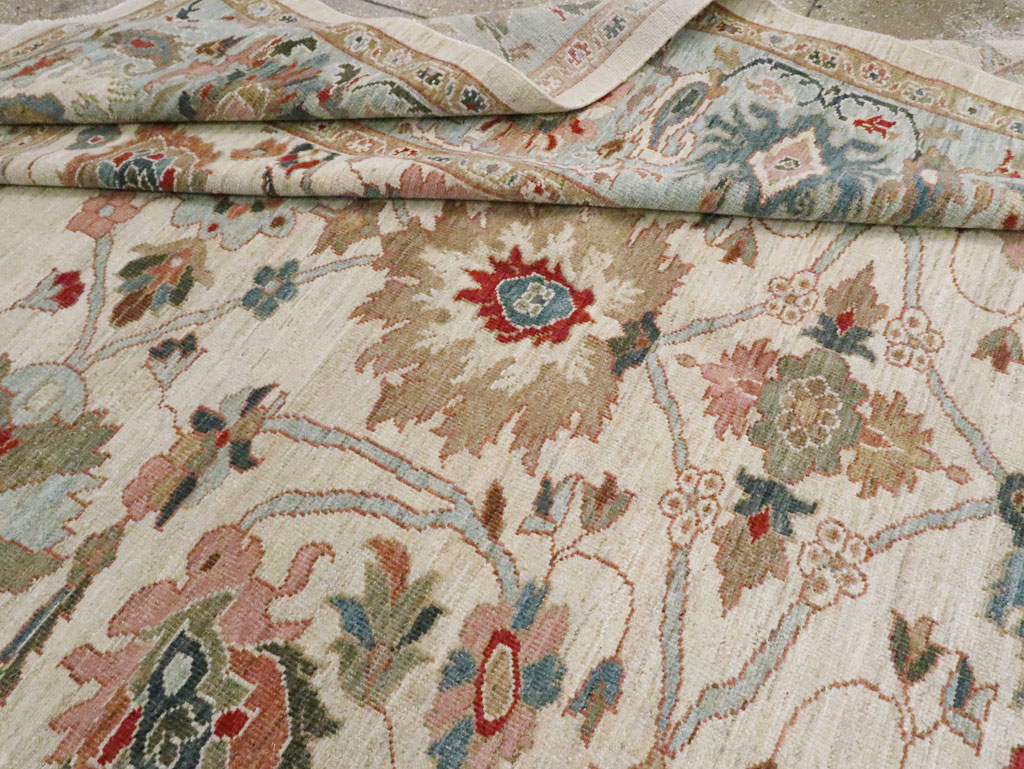 Modern Persian Sultanabad Room Size Carpet, No.30547 - Galerie Shabab