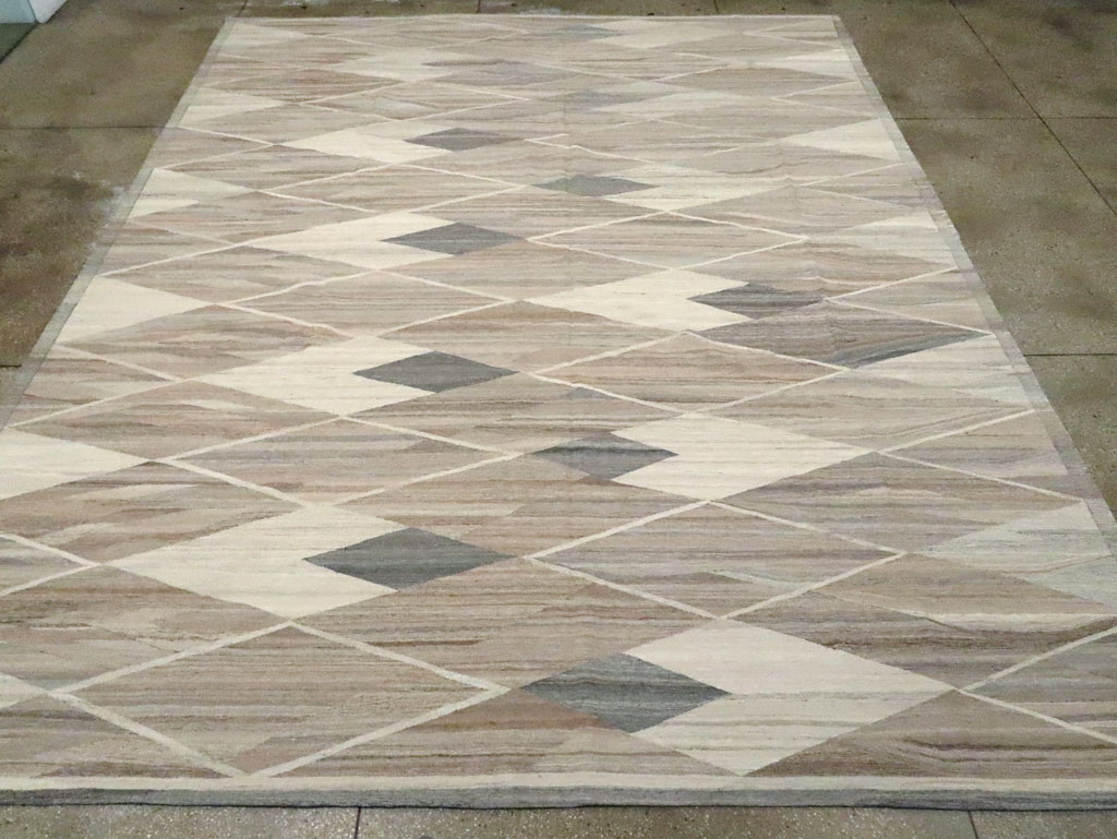 Modern Turkish Flatweave, No.30555 - Galerie Shabab