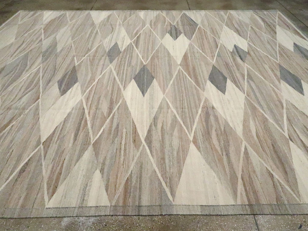 Modern Turkish Flatweave Kilim , No.30555 - Galerie Shabab