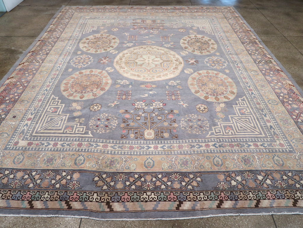 Modern East Turkestan Khotan Large Room Size Carpet, No.30559 - Galerie Shabab