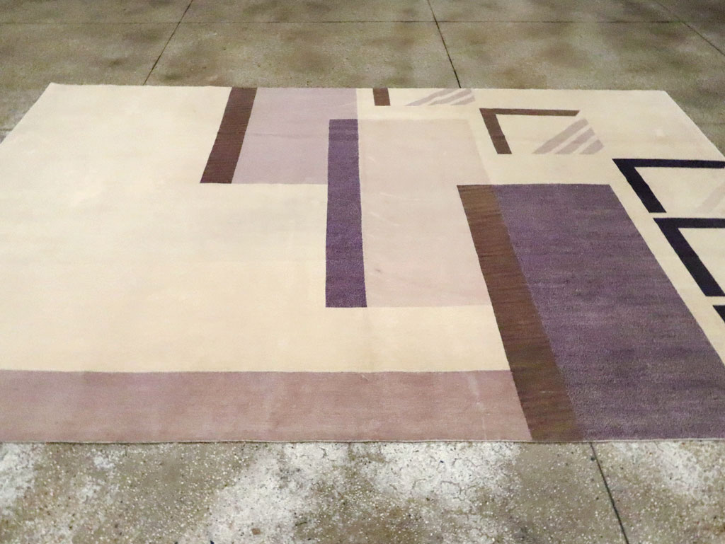 Modern Tibetan Art Deco Style Carpet, No.30562 - Galerie Shabab