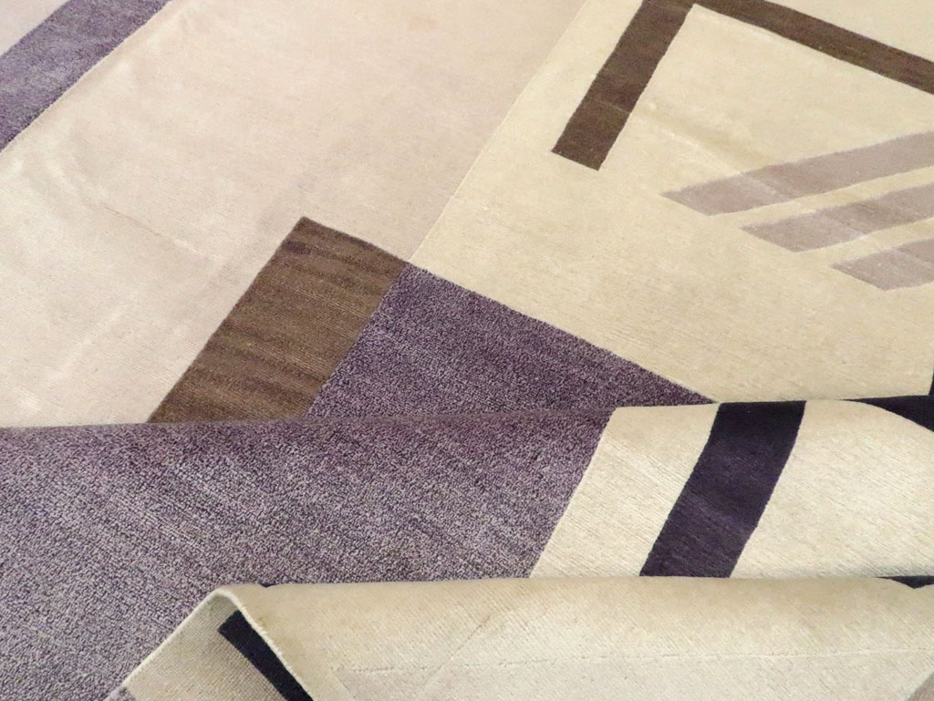 Modern Tibetan Art Deco Style Carpet, No.30562 - Galerie Shabab