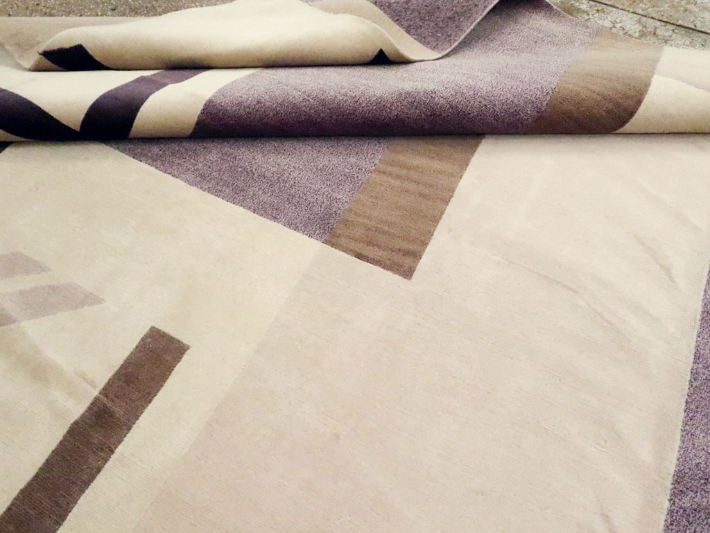 Modern Tibetan Art Deco Style Carpet, No.30562 - Galerie Shabab