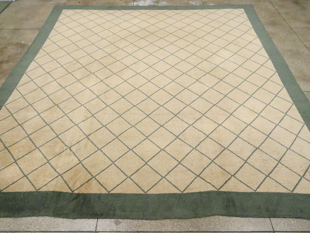 Vintage Spanish Savonnerie Square Carpet, No.30565 - Galerie Shabab