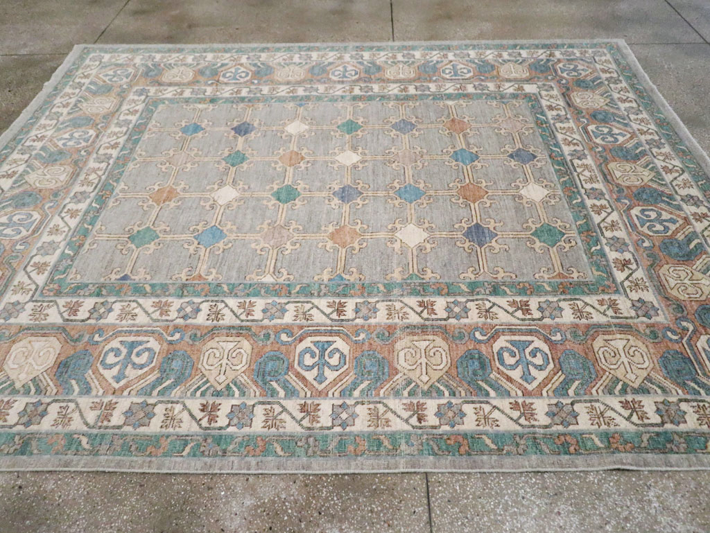 Modern Room Size Khotan Carpet, No.30570 - Galerie Shabab