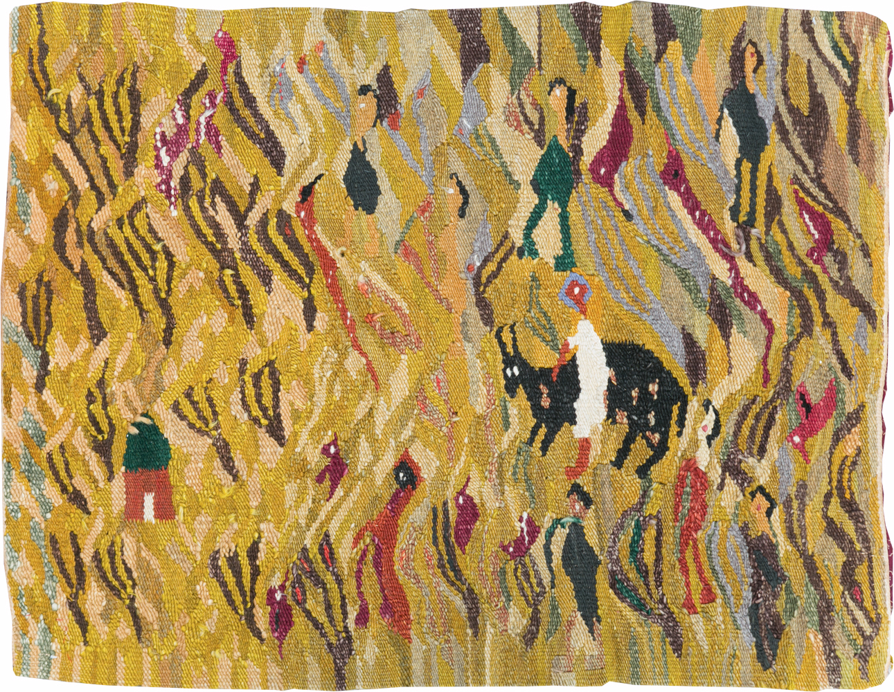 Vintage Bulgarian Tapestry, No.30576 - Galerie Shabab