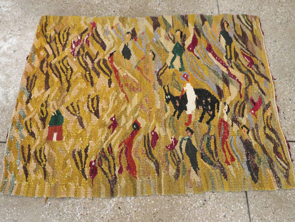 Vintage Bulgarian Tapestry, No.30576 - Galerie Shabab