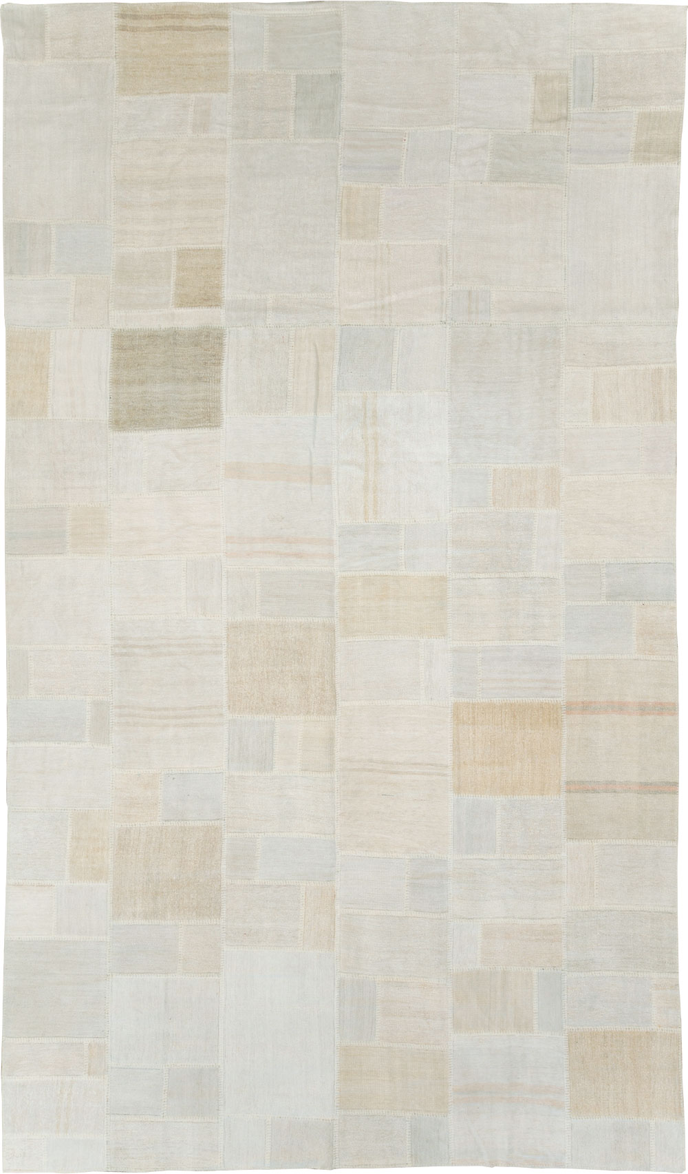 Contemporary Turkish Flatweave Kilim Patchwork Large Gallery Carpet, No.30580 - Galerie Shabab