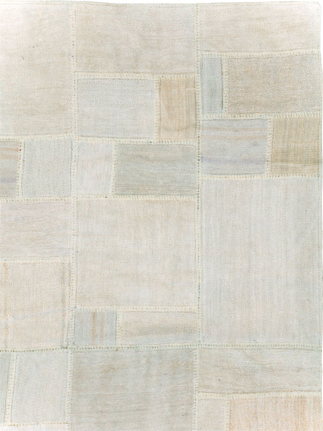Contemporary Turkish Flatweave Kilim Patchwork Large Gallery Carpet, No.30580 - Galerie Shabab