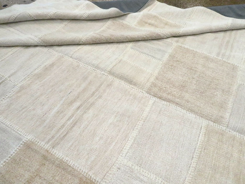 Contemporary Turkish Flatweave Kilim Patchwork Large Gallery Carpet, No.30580 - Galerie Shabab