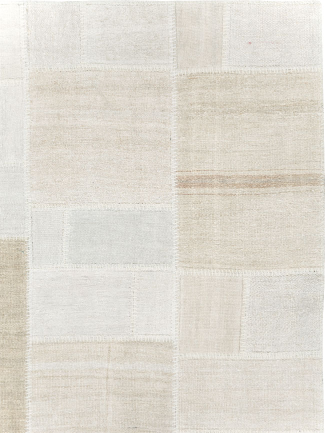 Modern Turkish Flatweave Kilim Room Size Carpet, No.30582 - Galerie Shabab