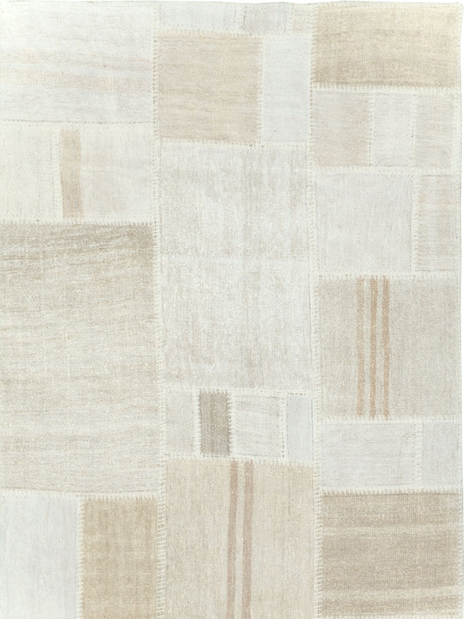 Contemporary Turkish Flatweave Large Room Size Carpet, No.30585 - Galerie Shabab