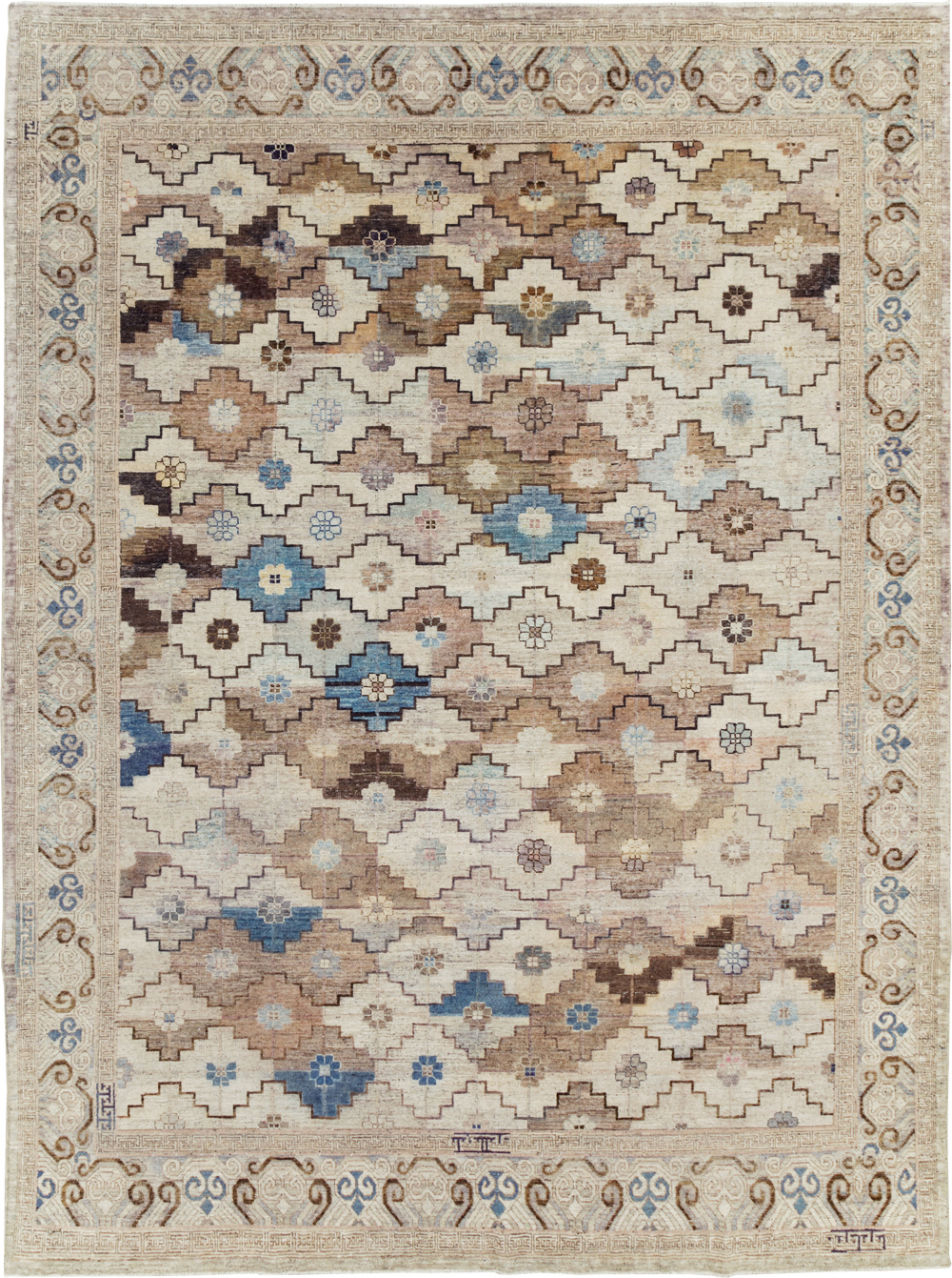 Modern Khotan Carpet, No.30589 - Galerie Shabab