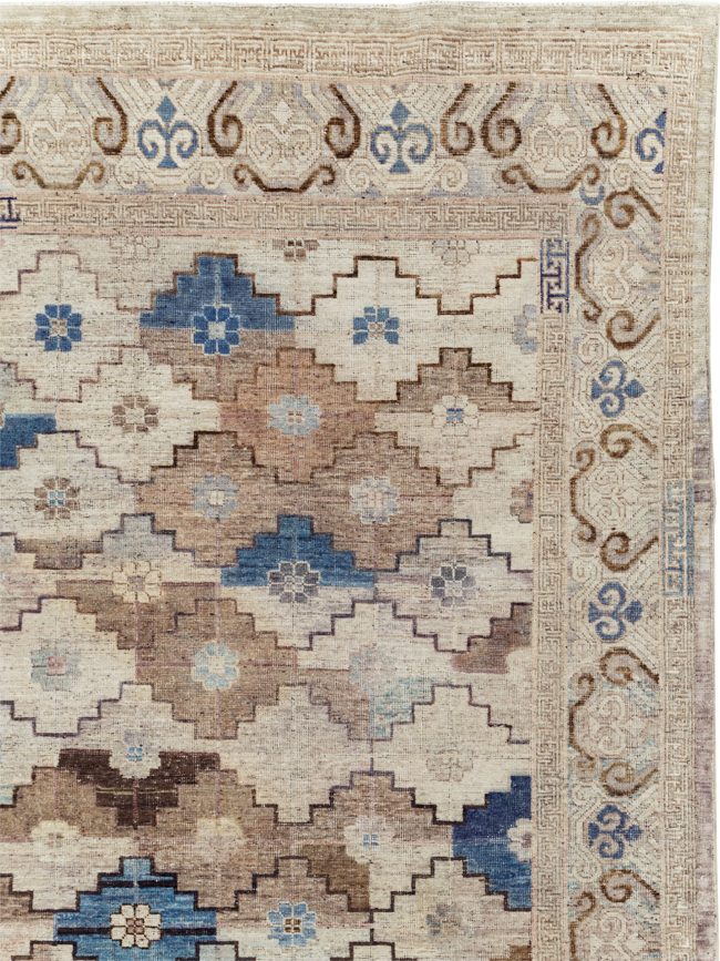 Modern Khotan Carpet, No.30589 - Galerie Shabab