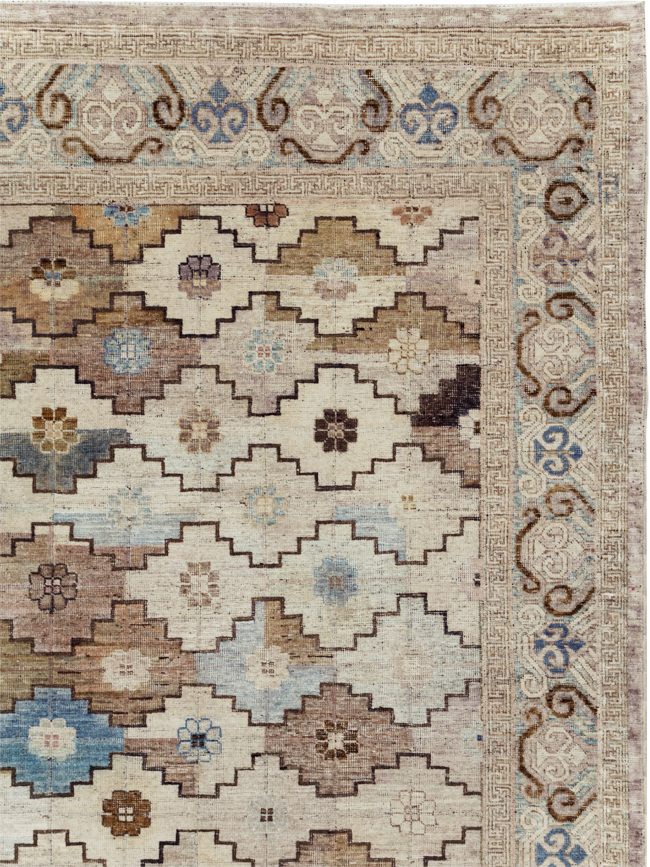 Modern Khotan Carpet, No.30589 - Galerie Shabab
