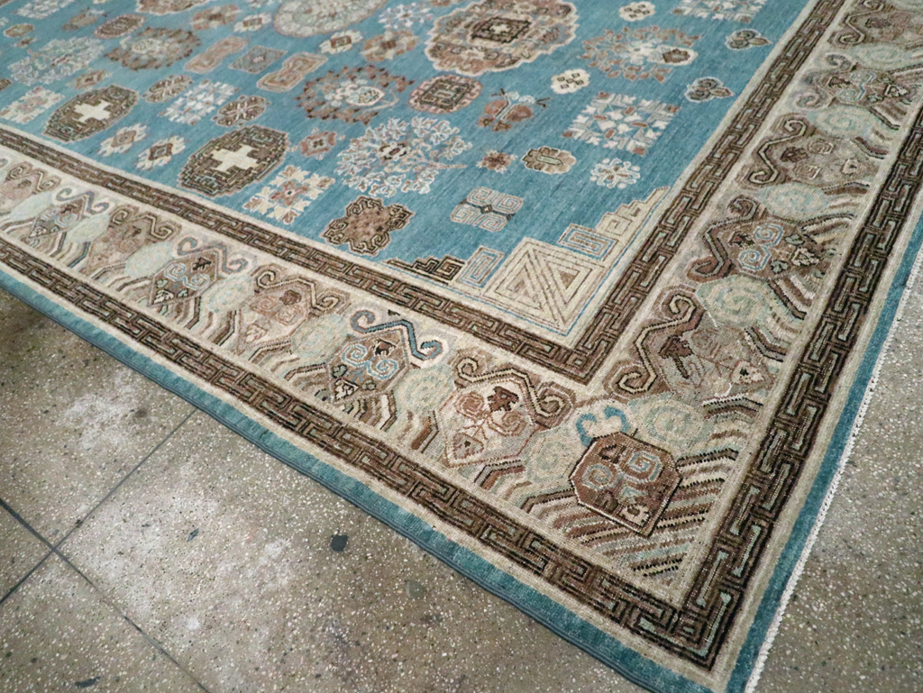 Modern Khotan Carpet, No.30590 - Galerie Shabab