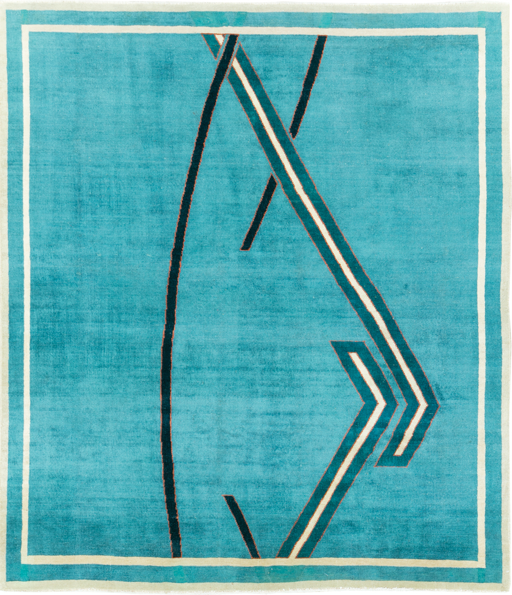 Vintage Persian Art Deco Rug, No.30595 - Galerie Shabab