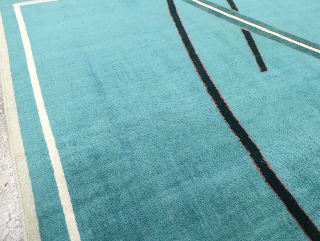 Vintage Persian Art Deco Rug, No.30595 - Galerie Shabab