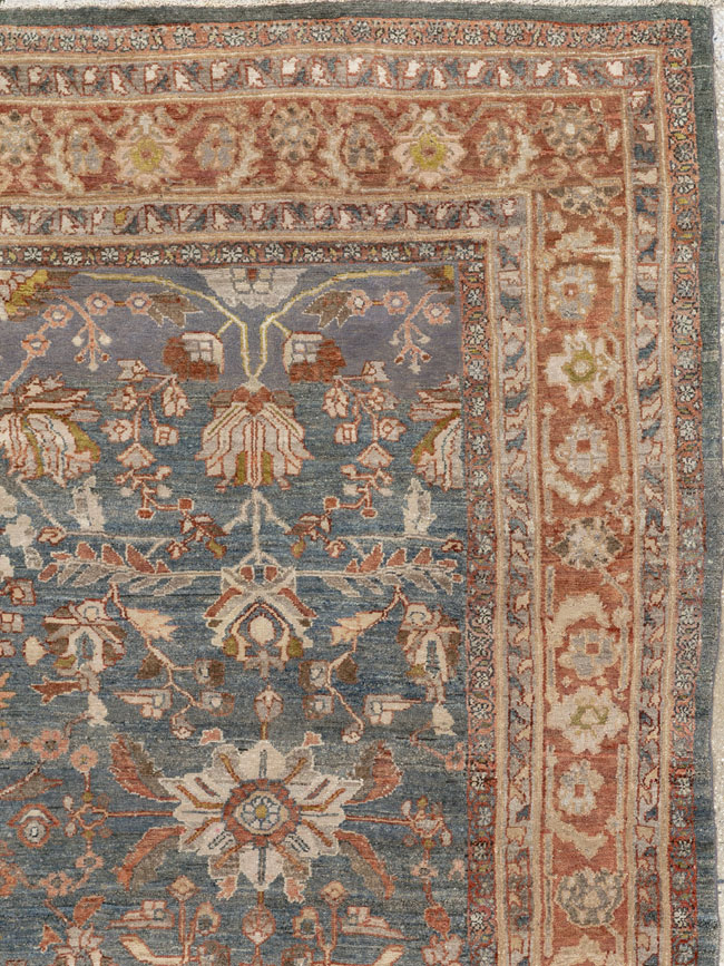 Antique Persian Bibikabad Room Size Carpet, No.30597 - Galerie Shabab