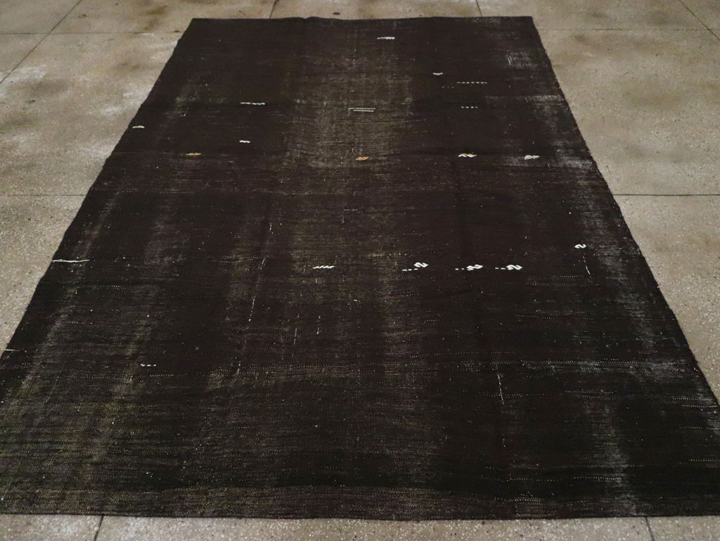 Vintage Turkish Flatweave Kilim Small Room Size Carpet, No.30600 - Galerie Shabab
