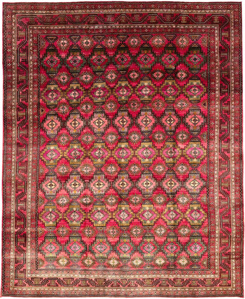 Vintage Central Asia Turkoman Room Size Carpet, No.30601 - Galerie Shabab