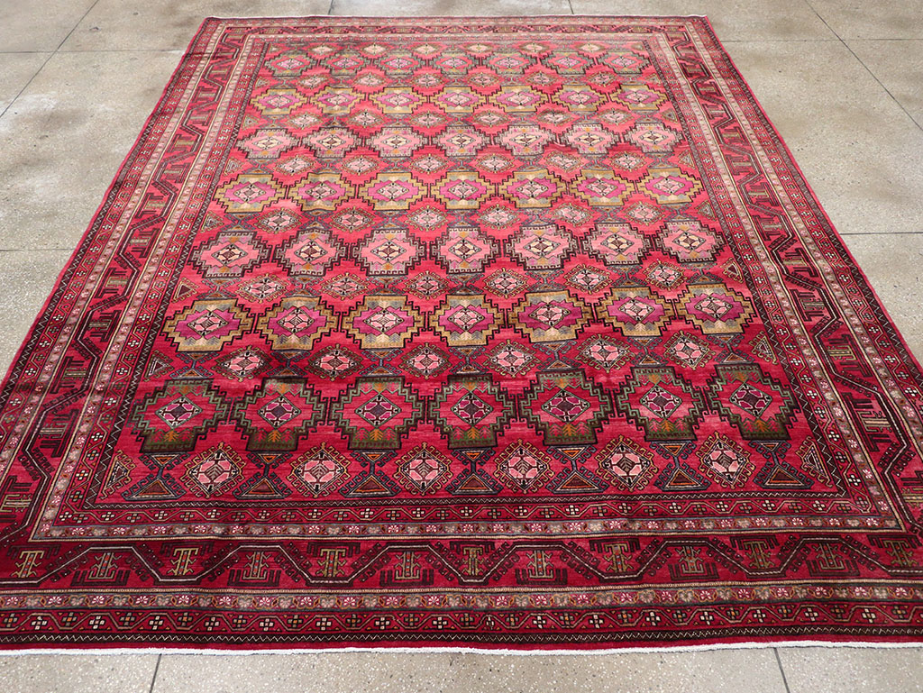 Vintage Central Asia Turkoman Room Size Carpet, No.30601 - Galerie Shabab
