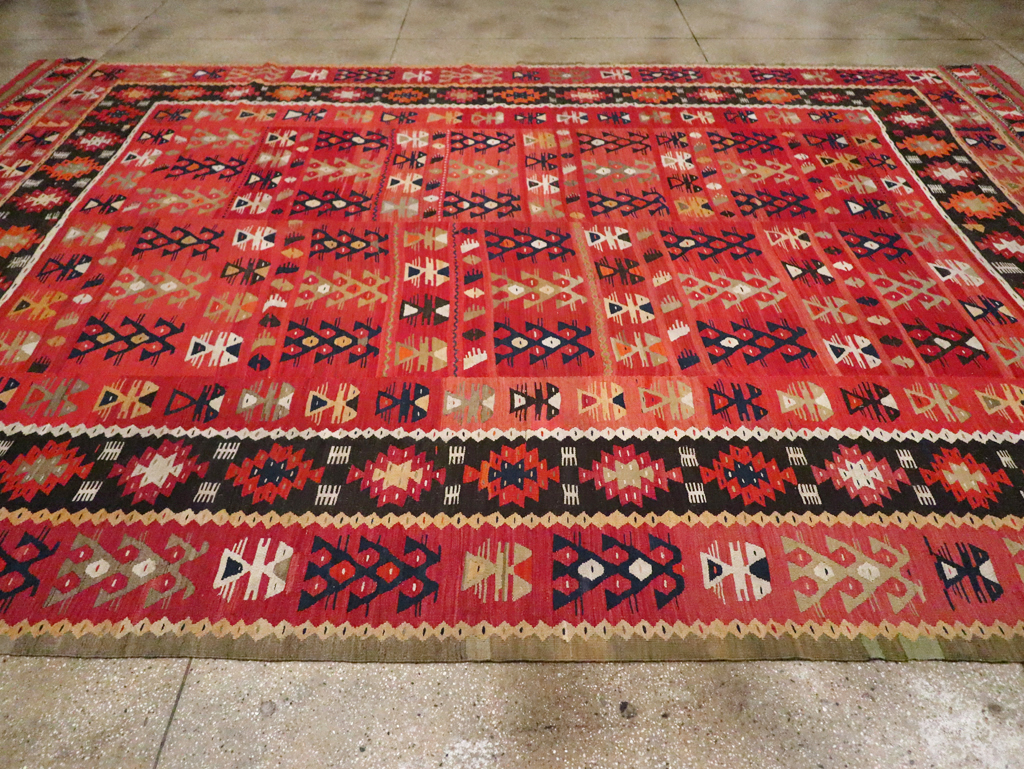 Vintage Turkish Kilim, No.30604 - Galerie Shabab