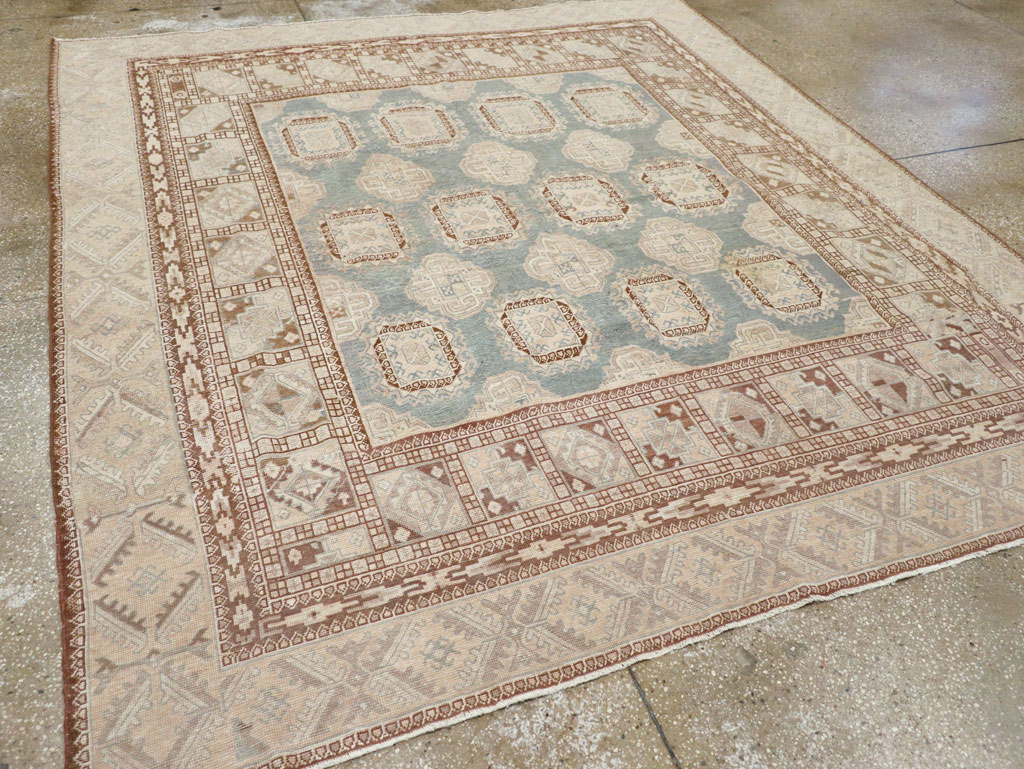 Antique East Turkestan Khotan Small Square Room Size Carpet, No.30608 - Galerie Shabab