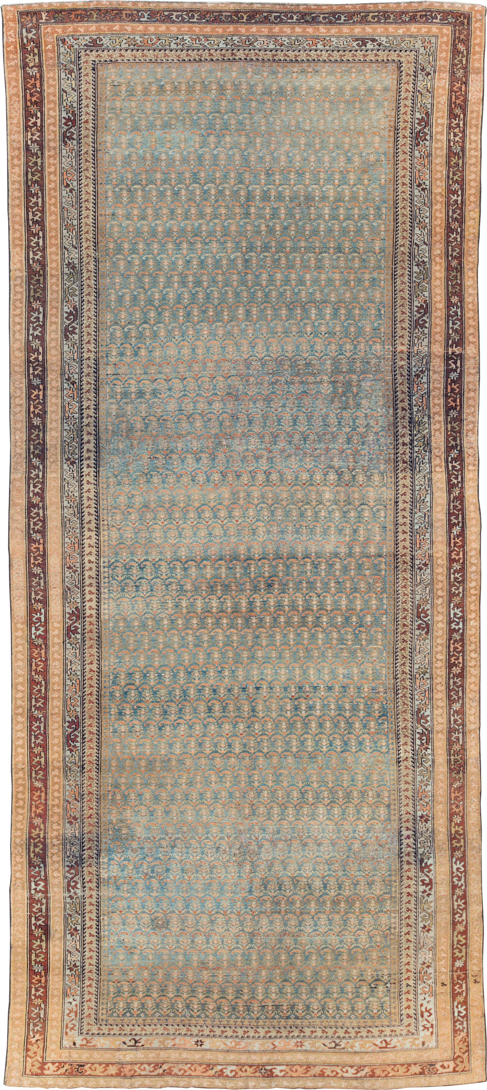 Antique Persian Kurd Large Gallery Carpet, No.30610 - Galerie Shabab